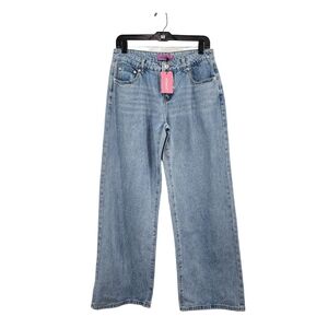 Edikted Women's 100% Cotton High Rise Wide Leg Jeans - M